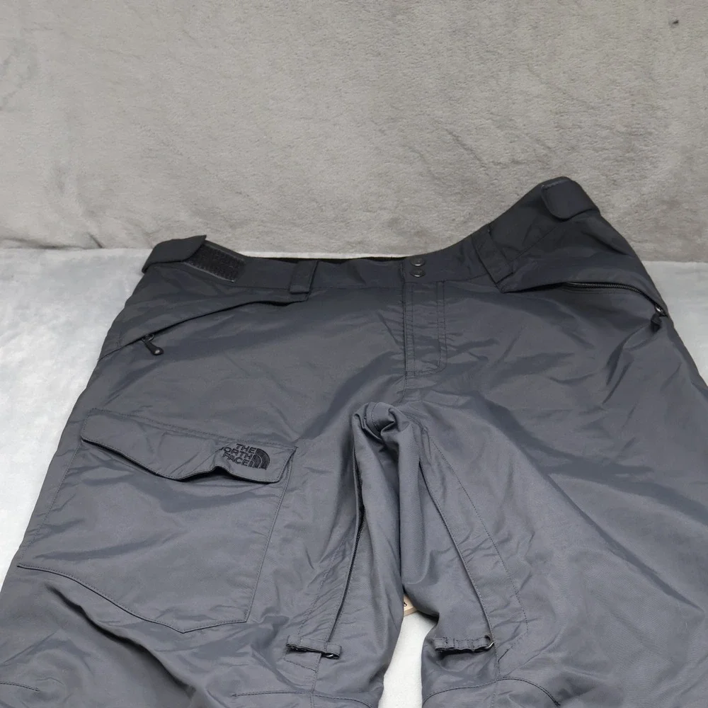 North Face Snow Pants Mens Large Short Black‎ Cargo Ski Winter Wind Rain 36x32